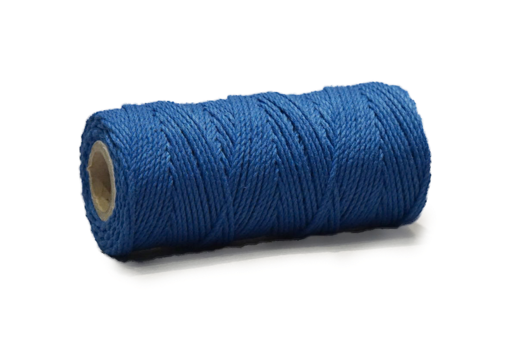 Corde cotton 2mm (DD), 200gr - 75m - Bleu Royal