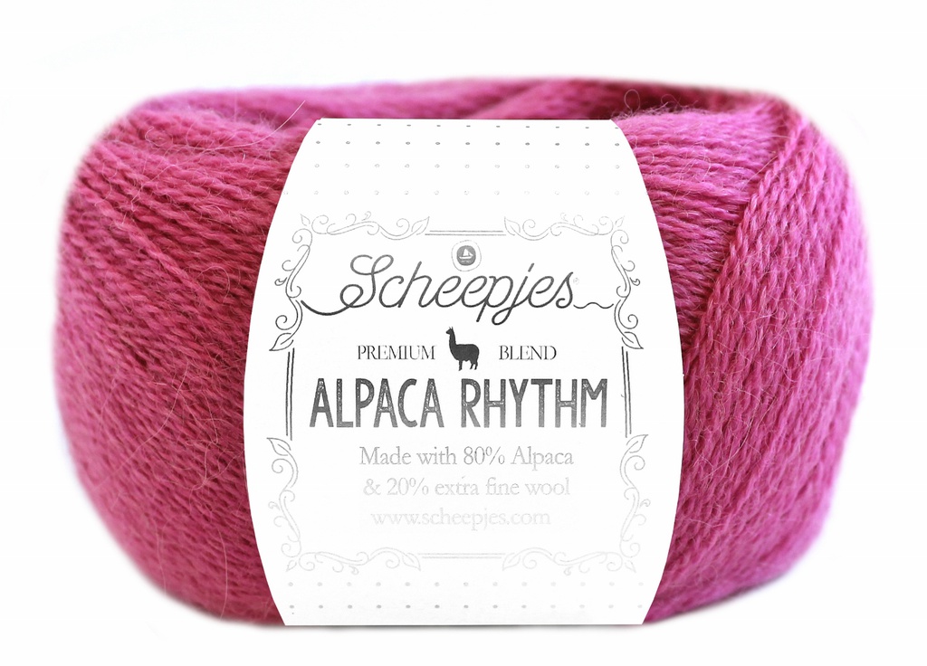 Alpaca Rhythm, 10x25gr, 80% Alpaca/20% Wol, kleur "Merengue"