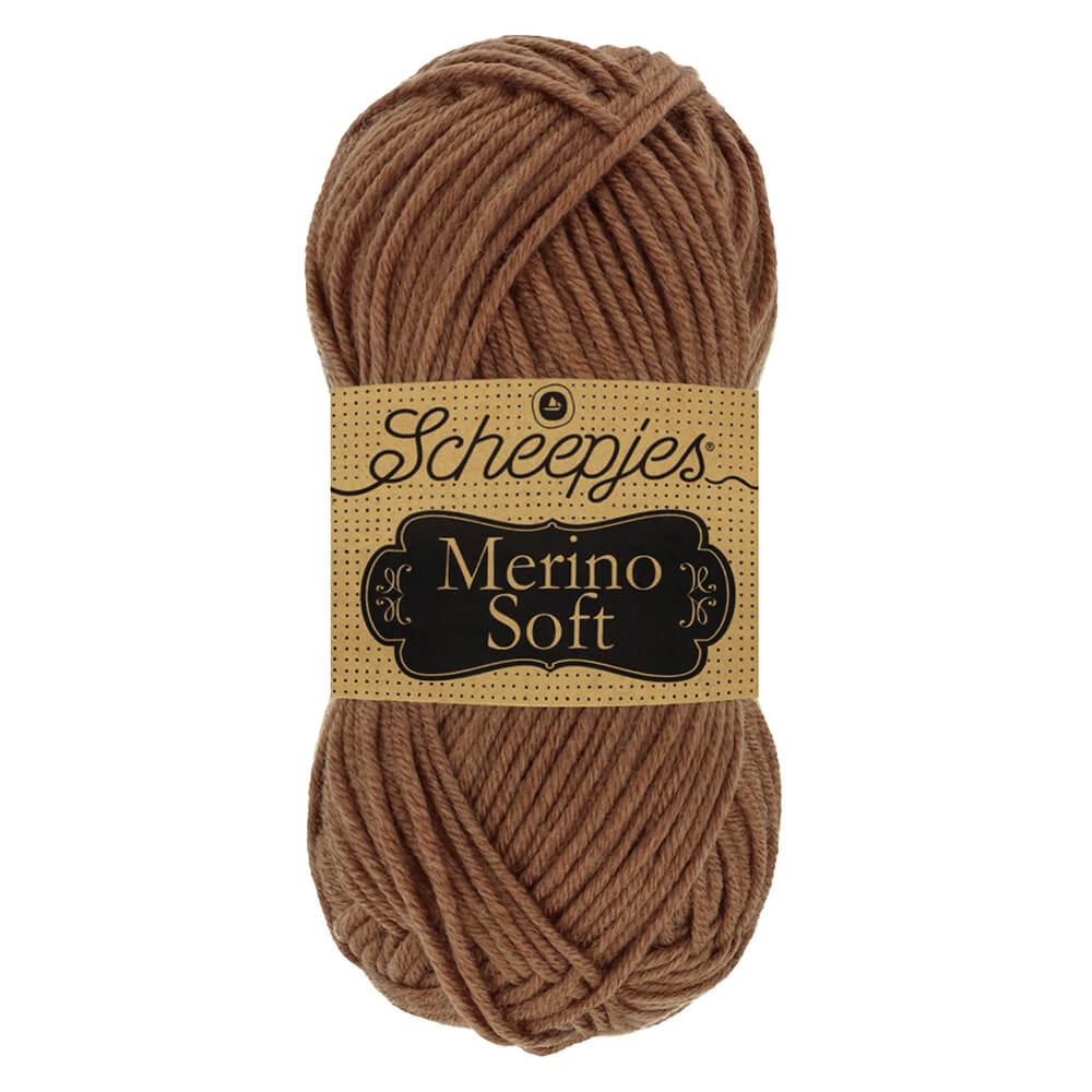 Scheepjeswol "Merino Soft", 10x50g, 50% merino/25% microvezel/25% acryl, naald 4.0-5.0, kleur 607 Braque