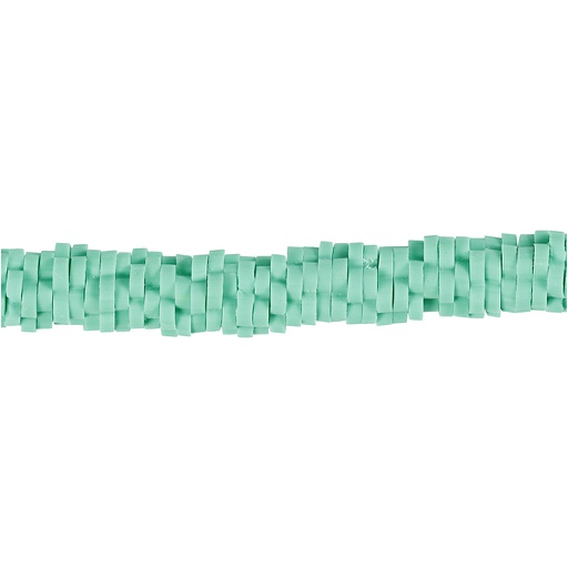 [CR61011] Klei kralen, d: 5-6 mm, gatgrootte 2 mm, 145 stuks, groen