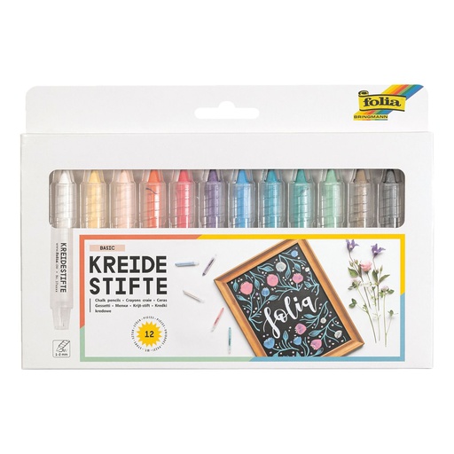 [FOL371209] Chalk Marker - Krijtstiften BASIC, 12 verschillende kleuren