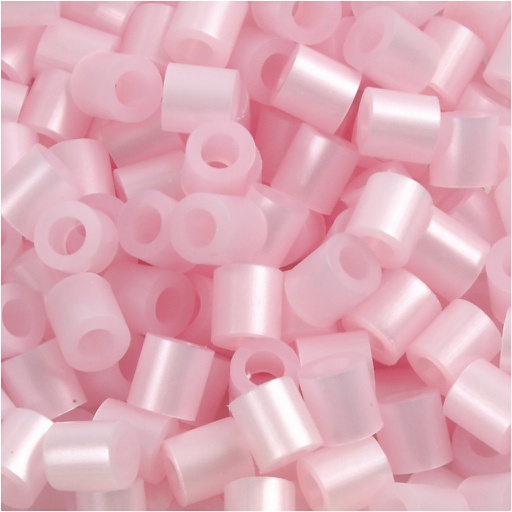 [CR751261] Strijkkralen, roze parelmoer (32259), afm 5x5 mm, gatgrootte 2,5 mm, medium, 6000 stuk/ 1 doos
