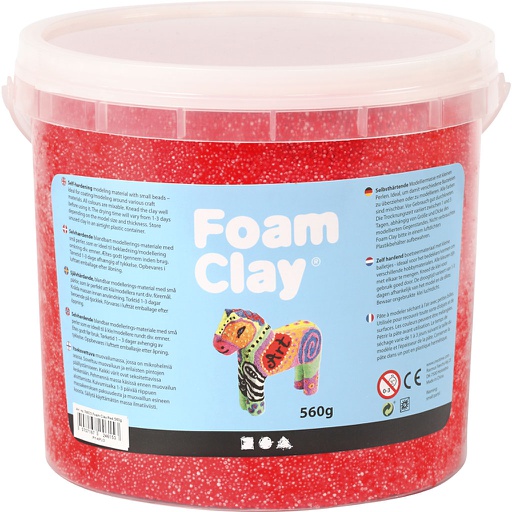[CR78823] Foam Clay®, rood, 560 gr/ 1 emmer