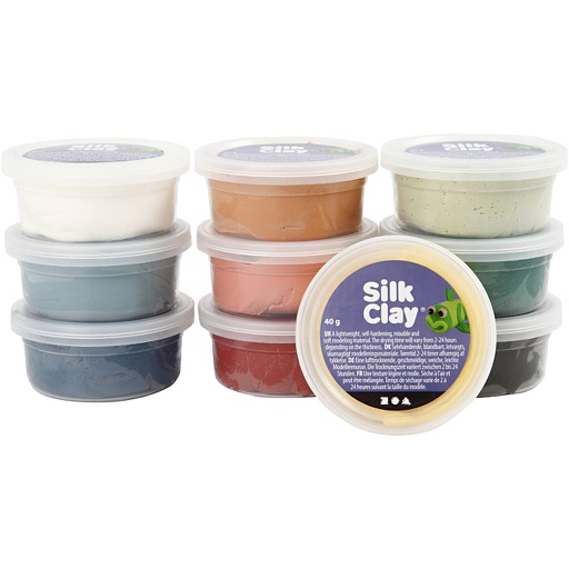 [CR79154] Silk Clay®, diverse kleuren, 10x40 gr