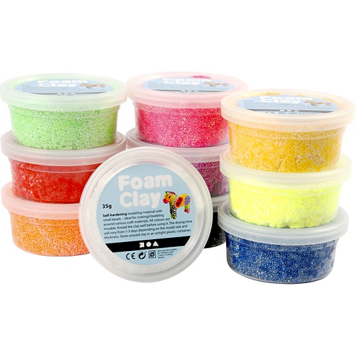 [CR78930] Foam Clay®, diverse kleuren, 10x35 gr