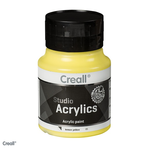 [0064#05] Creall Studio Acrylics acrylverf 500ml Citroengeel