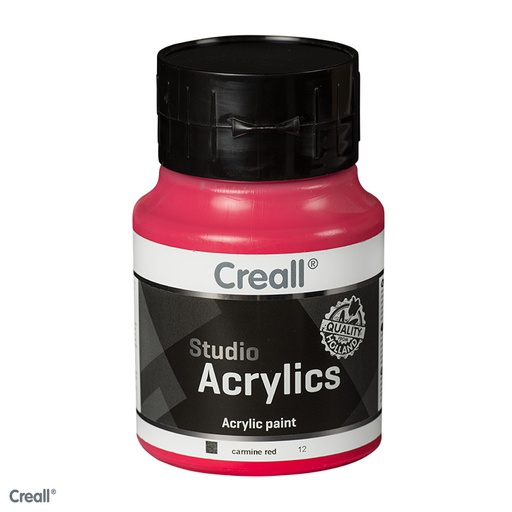 [0064#12] Creall Studio Acrylics acrylverf 500ml Karmijnrood