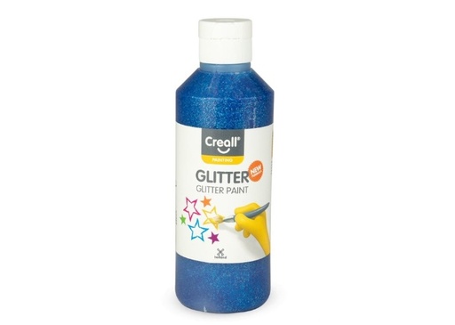 [C012#08] Creall Glitter, plakkaatverf met glitters, 250ml, blauw