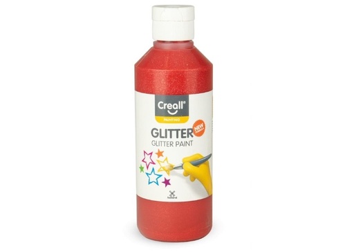 [C012#05] Creall Glitter, plakkaatverf met glitters, 250ml, rood