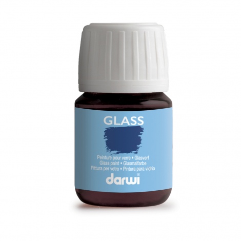 [0075#420] Darwi Glass glasverf, 30ml, Karmijnrood