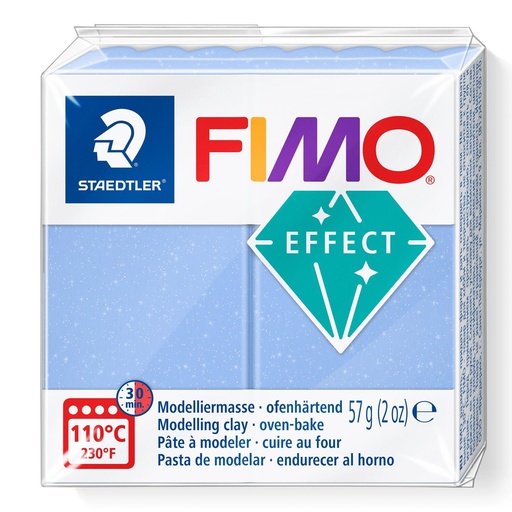 [S8020E#386] Fimo effect boetseerklei, 57gr - blauw agaat