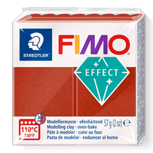 [S8020E#27] Fimo effect boetseerklei, 57gr - koper**