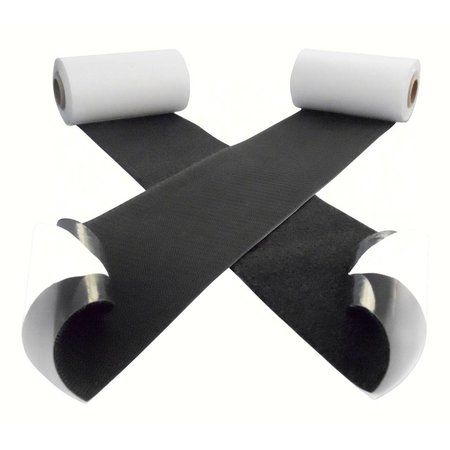[008129] Velcro Zelfklevend Zwart, 5cm - 25m (Haak + Lus)