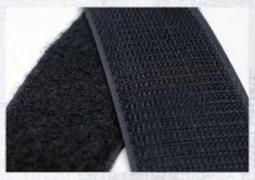 [008013] Velcro (haak+lus), 20mm, opnaaibaar, zwart, 2.5m