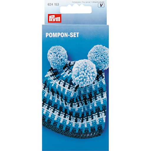 [624153] Pompon-set, 4 maten  (3.3 cm - 4.5 cm - 5.5 cm - 9 cm)