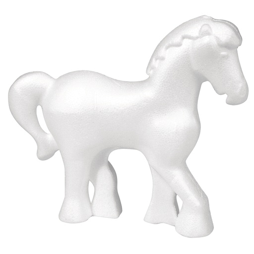 [R3342600] Styropor-paard, 15x13,5 cm