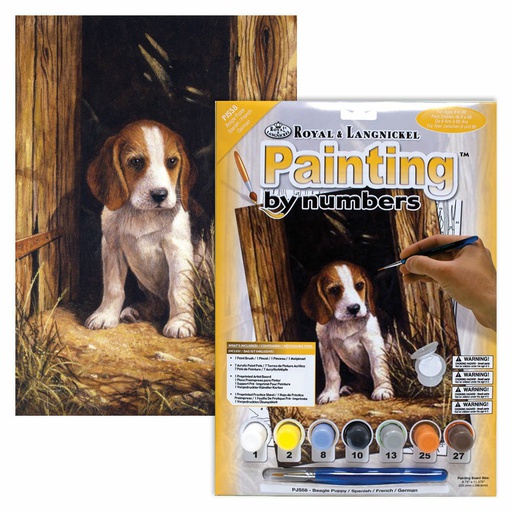 [RB-PJS#58] Painting by Numbers 225x305mm, Beagle Puppy