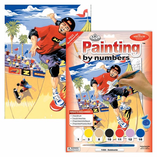 [RB-PJS#22] Painting by Numbers 225x305mm, Skateboarder