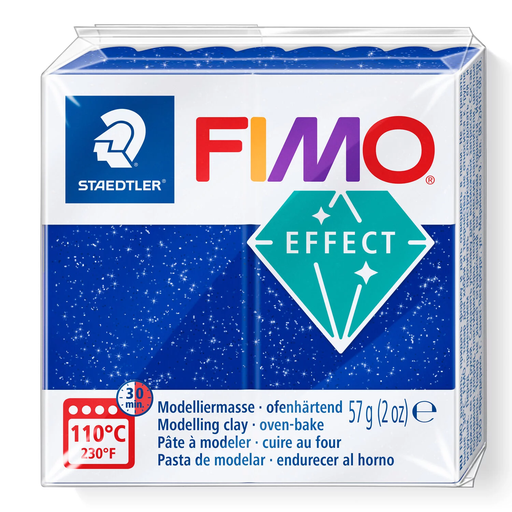 [S8020E#302] Fimo effect boetseerklei, 57gr - metallic blauw**