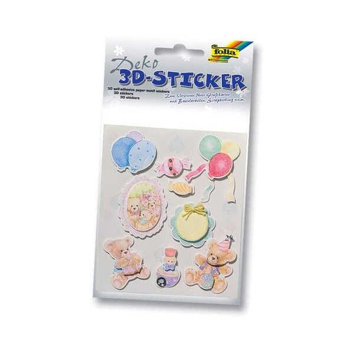 [FOL141#04] 3D-Stickers Folia - Set 4*