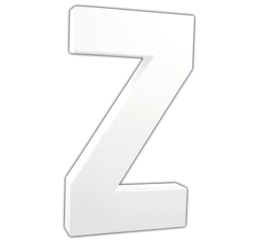 [DE-ABC#725] Décopatch Alfabet groot Letter 20,5cm, Z. - Wit