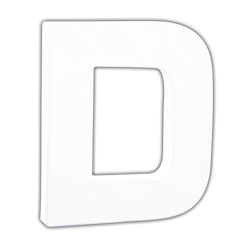 [DE-ABC#733] Décopatch Alfabet klein Letter 12cm, D. - Wit