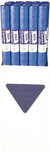 [3910#18] Tafelpapier Haza Damastprint, breedte 1,20 m - 8m - Donkerblauw