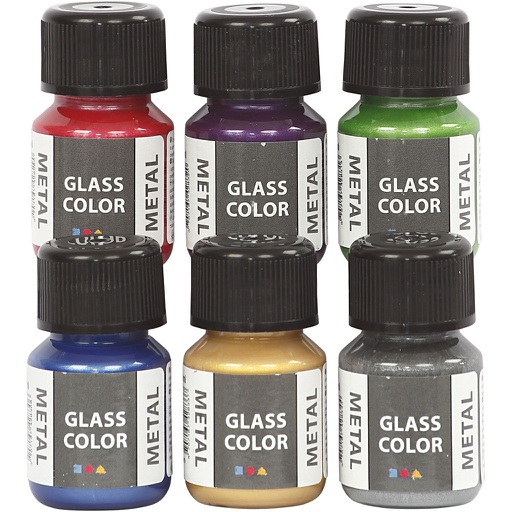 [CR31762] Glass Color Metal, 6x30 ml/ 1 doos